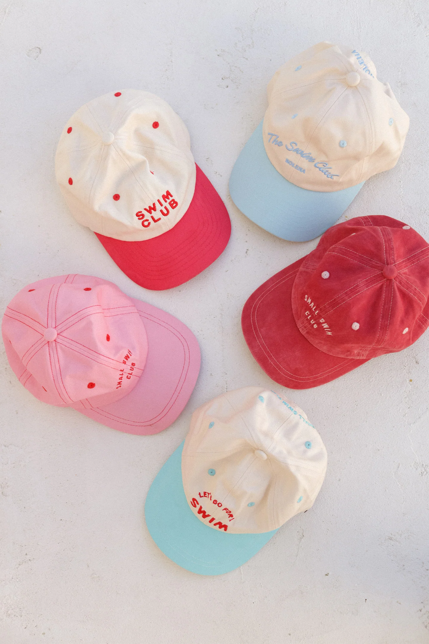 Swim Club Cap - Red & Cream - Image 3